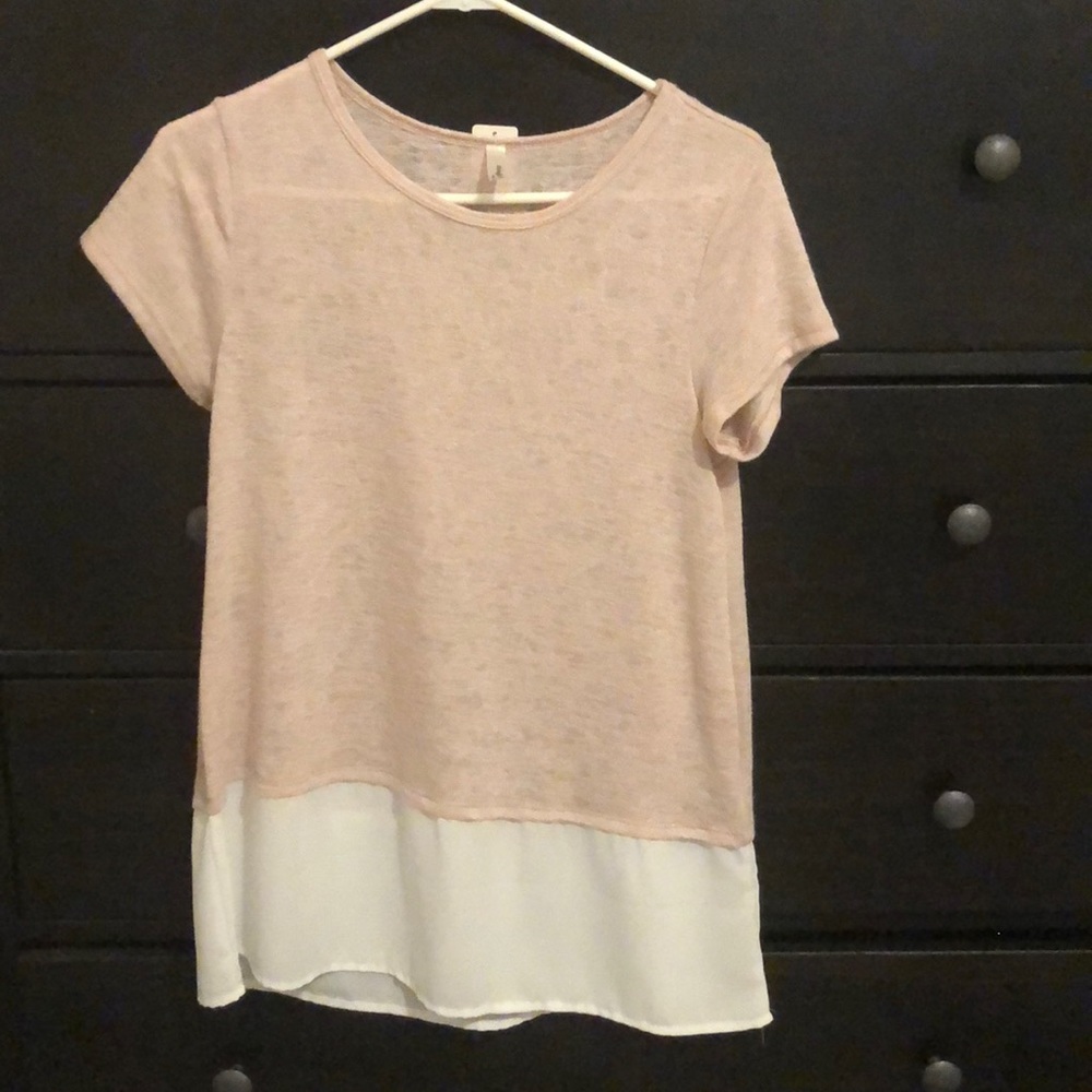 Soft top with sheer lining